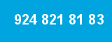 924 821 81 83 924 821 81 83